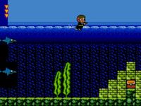 une photo d'Ã©cran de Alex Kidd in Shinobi World sur Sega Master System